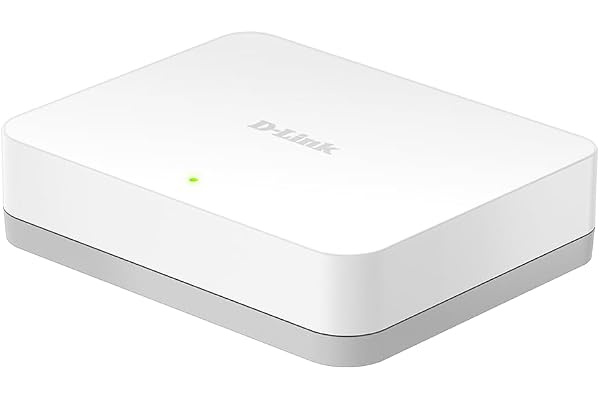 D-Link GO-SW-5G Mini Switch Gigabit 5 Ports Ethernet Blanc - Idéal Partage de Connexion et Mise en Réseau Small/Home Office