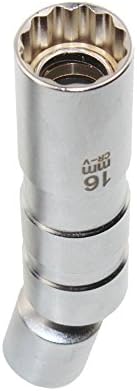 Spark Plug Socket Magnetic Thin Wall Universal Joint Removal Tool 12pt 97L (16mm)