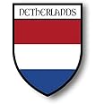 France Flag Car Decal Sticker – Vinyl Shield Crest Souvenir For Windows, Bumpers (3.7x4.3 Inch)