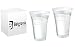 Produktbild Pack x 50 Disposable Plastic Half Pint Glasses - Polypropylene CE Stamped to Rim