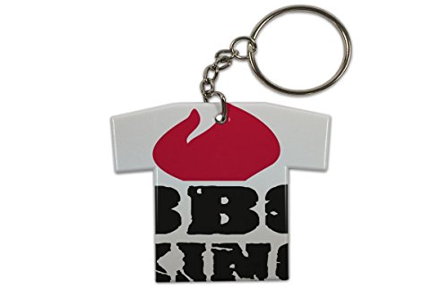 Preisvergleich Produktbild LEotiE SINCE 2004 Schlüsselanhänger Nostalgie Grill König Trikot Bedruckt