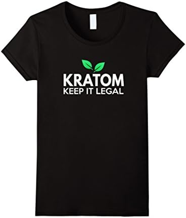 Women's Kratom Keep It Legal T Shirt XL Black