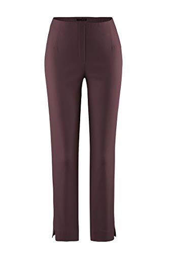 Stehmann - Pantalon - Coupe cintrée - Uni - Femme Beige Beige - Rouge - W32