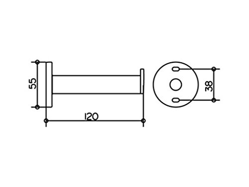 Keuco 14963170000 Ersatzrollenhalter Plan, silber-eloxiert - 2