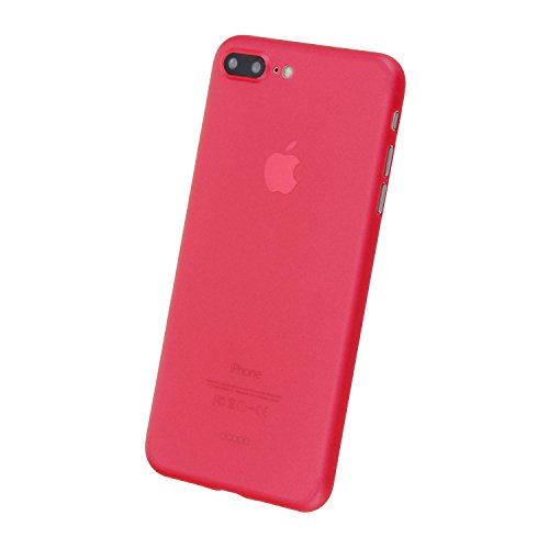 doupi UltraSlim Funda para iPhone 8 Plus   7 Plus  5 5 pulgadas  finamente aburrido Ligero estuche projoector Protective Cover Case escudo shell Hardcase  rojo