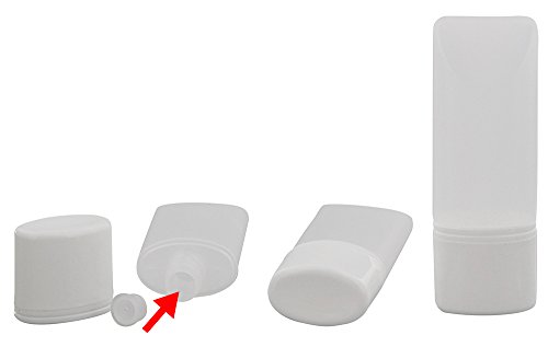 Kosmetex leere Tube für Flüssigkeiten, Cremes Plastik ideal für Reise, 30ml, 6 Stück - 3