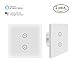 Produktbild Jinvoo Smart WiFi Wandlichtschalter Glasscheibe, Touchscreen-Schalter, Drahtlose Fernbedienung von Mobile APP überall, Timing-Funktion, kein Hub erforderlich, kompatibel mit Alexa (EU 2 Gang 2-Pack)