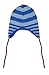 Toby Tiger Unisex Baby Knitted Stripe Hat Blue/ Red Medium