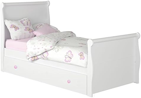 Diana Trundle Bed (90 x 200 cm) Pink Handle Grips