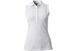 GREG NORMAN Freedom Micro Pique Polo S/L Camisa de Golf para Mujer