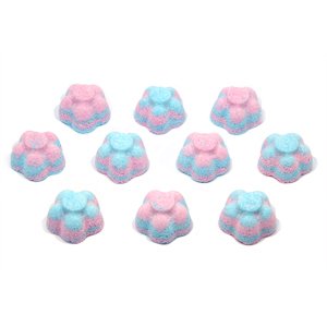 Bee Beautiful 100 X 10g Fruit Salad (Pink Grapefruit & Juniper)Handmade Mini Flower Bath Bombs