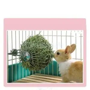 GlobalNiche 5.1inch Sphere Feed Dispenser Hanging Ball Guinea Pig Hamster Rabbit Pet Toy