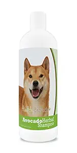 Healthy Breeds Herbal Avocado Dog Shampoo for Dry Itchy Skin for Shiba Inu - Over 100 Breeds - Flea and Tick Product Safe - For Dogs with Allergies or Sensitive Skin - 16 oz