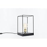 Eisen-Lampe, Lampe edison, handgemachte Lampe, Tischlampe, Design, Lampe schwarz. Lampe Prag.