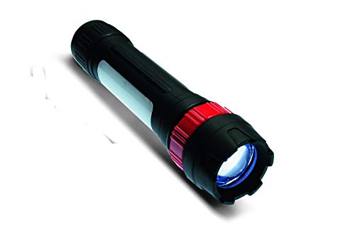 Kronus Unisex konuslight-9 6 Piezas Linterna con Cabeza Ajustable, Color Negro/Rojo, Talla única