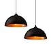 Produktbild ZOOVQI 2x LED Pendelleuchte Hängeleuchte Vintage Industrielle Pendellampe 35cm Retro Hängelampe E27 Leuchtmittel Lampe für Wohnzimmer Esszimmer Restaurant Keller Untergeschoss usw