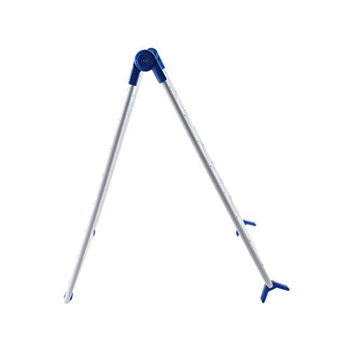 Axentia 251503 Scherenwäschetrockner weiss beschichtet, Platzsparwunder Wascheständer, Wäschetrockner perfekt für die kleine Wäsche oder Singlehaushalt, leicht verstaubarer Scherenwäscheständer, 10 m Trockenlänge, 180 x 55 x 93 cm, leicht zu montierender Trockner für Wäsche - 2