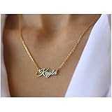 Personalized Brass Single Name Necklace 