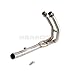 Produktbild H2RACING Rostfreier Stahl geändert Auspuff Mitte Rohr Abgasrohrleitungen 51mm Slip-On Endschalldämpfer für Ninja 650R 2012-2015/ABS 2013 2014 2015 2016,ER-6F/N 2012 2013