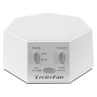 LectroFan - White Noise Machine and Non-Looping Fan Sounds with Sleep Timer (Classic, White)