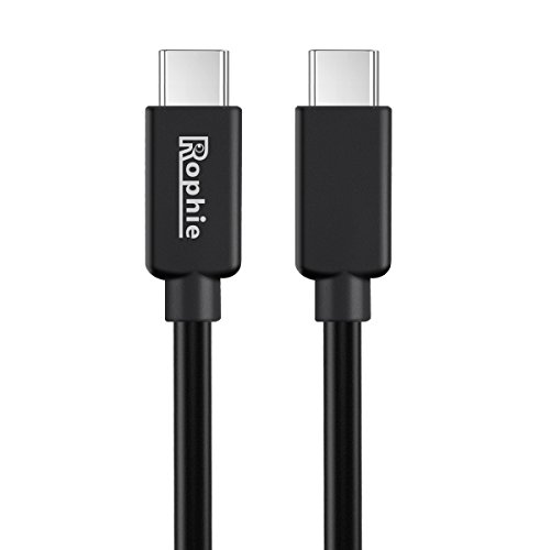 Cable USB tipo C 1.8m Rophie Tipo C a Tipo C Cable de alta velocidad para Nexus 5X/6P, Chromebook Pixel, OnePlus2,Lumia 950/950XL,ZUK Z1