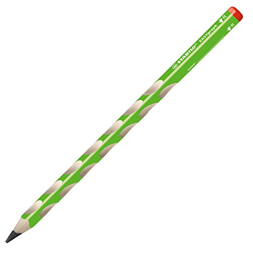 STABILO 322/04-HB "EASYgraph" Dreikant-Bleistift für Rechtshänder, Härtegrad HB, 12er Pack, grün