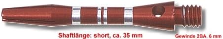 Karella Aluminum Dart Shaft short Red Stripe