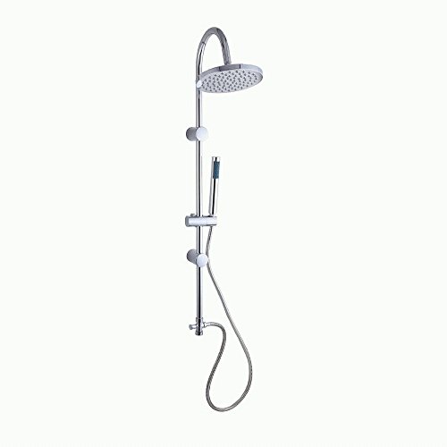 Nie wieder bohren SP485 SPAA Duschset Showerrain mit Überkopfbrause, 2.5 x 6 x 10 cm (LxBxH), verchromt inklusive Befestigungstechnik