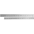 Isomars Steel Scale Set of 2-12 & 24 Inches, Stainless Steel