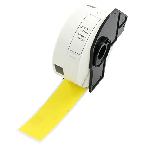 BETCKEY - Compatible with Brother DK-11201 29mm x 90mm Standard Address Labels [1 Rolls/400 Labels, Yellow]