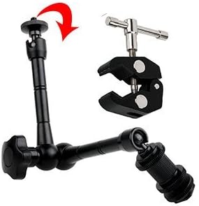 Prost 11" Inch Articulating Magic Arm + Super Clamp for Camera Camcorder / LCD / LED Light / Dslr Rig Movie Kit