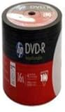 *** 3- DAYS WEEKEND SALE ***Spool of 100 HP - DVD-R 4.7GB 16X Inkjet Printable White Top Full Face spindle 100 pack