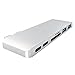 Produktbild Mastererin Tragbare 6-in-1 USB-Typ-C USB3.0 Adapter HUB TF Sicherheits-Digital-Dual-Slot-Kartenleser für MacBook Pro Silber