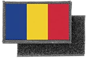 AKACHAFACTORY Flag Patch Printed Badge Country Romania