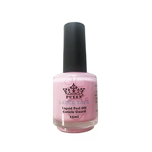 PUEEN Latex Tape Peel Off Cuticle Guard Skin Barrier Protector Nail Art Liquid Tape 15ml Pink BH000584