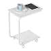 Produktbild Cocoarm Laptop Tisch U-Form Computertisch Notebooktisch mit Rollen Schreibtisch Pflegetisch Beistelltisc Rolltisch (Weiß) 48 cm x 30,5 cm x 60 cm