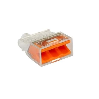 Eurohm Eur'Ohm - Lot de 100 - Connexion rapide - 3 entrées - Orange