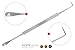 Suvorna Skinpal s75 - L-Shaped Lancet for Pimple, Milia, Pus, Comedone & Blemish Removal Tool 2in1. Made of Surgical Grade Surgical Steel. Approved by Aestheticians, Comes with guide & Carrying Pouch.