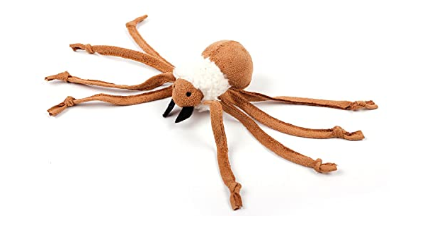 Jouet Pour Chat Jouet Peluche Araignee Ping Pong Spider Marron Clair Amazon Fr Animalerie