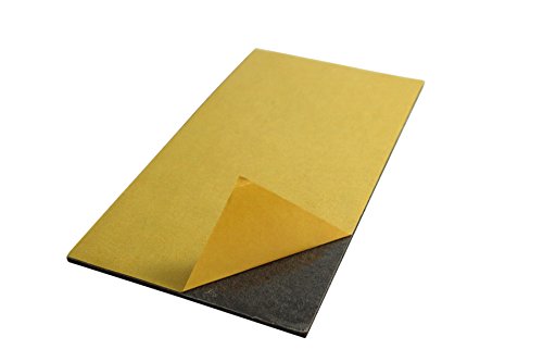 Preisvergleich Produktbild GleitGut Filzplatte - Filzzuschnitt 100 x 200 mm selbstklebend - Bastelfilz - dunkelbraun schwarz - 3 mm stark