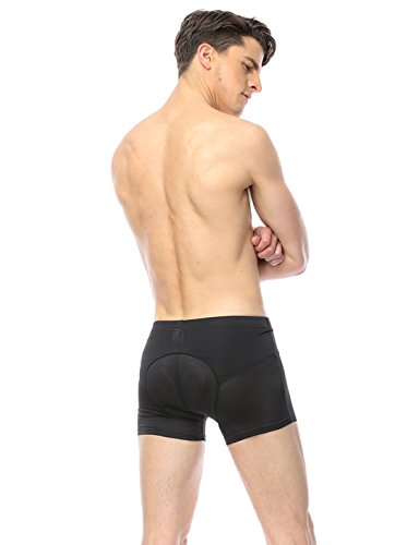 iCreat Herren Radunterhose, Pants Fahrradunterwäsche Fahrrad Unterwäsche Shorts Strumpfhosen Softshell Radlerhose mit Lycra 3D Sitzpolster M-XXXL - 4