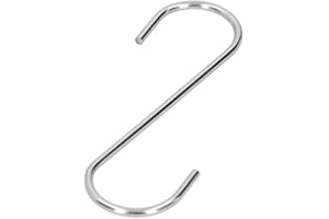 AUSLA Wieszak na Karmnik dla Ptaków, 2 Szt. Kształt S ze Stali Nierdzewnej, Wiszące Haki do Zawieszania Karmników, Roślin, Koszy, Latarni