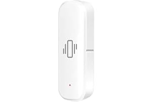 Comgooldool för Zigbee 3.0 vibrations- och lutningssensor, smart dörrfönstersensor med justerbar känslighet och realtidsvarningar, för Home-Assistant, vit (ZG-103ZL)