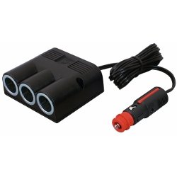 Preisvergleich Produktbild Kfz-Dreifachsteckdose 12-24V mit Kabel und Universalstecker 16A