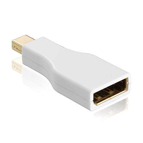 Sentivus Mini DisplayPort (Thunderbolt) zu DisplayPort Adapter (miniDP Stecker auf DP Buchse) 1080p