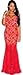 Produktbild Damen-Kleid, ärmellos, ausgeschnittenes langes Abendkleid, Spitze, Cocktail-Party/Ballkleid, Größe 38-40, Rot