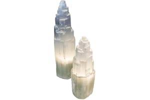 TENET - SELENITE pietra minerale per cristalloterapia guarigione meditazione (LAMPADA SELENITE 30 CM)