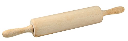 Zenker Teigroller mit Gleitlager, Nudelholz als Backzubehör, Backrolle aus Holz zum Teigrollen – einfach & schonend (Maße: 25 x 6,5 cm), Menge: 1 Stück - 2