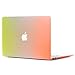 Price comparison product image Hard Case for Macbook Retina 15",Case for Macbook Retina,Case for Macbook 15",NSSTAR Colorful Contrast Color Matte Surface Crystal Hard Shell Case Cover Protector for Apple Macbook Retina 15.4" A1398 (Yellow+Orange)