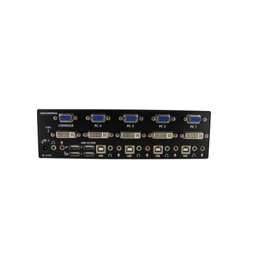 StarTech.com 4 Port DVI KVM USB Switch – 4-fach DVI Umschalter mit USB Hub - 3